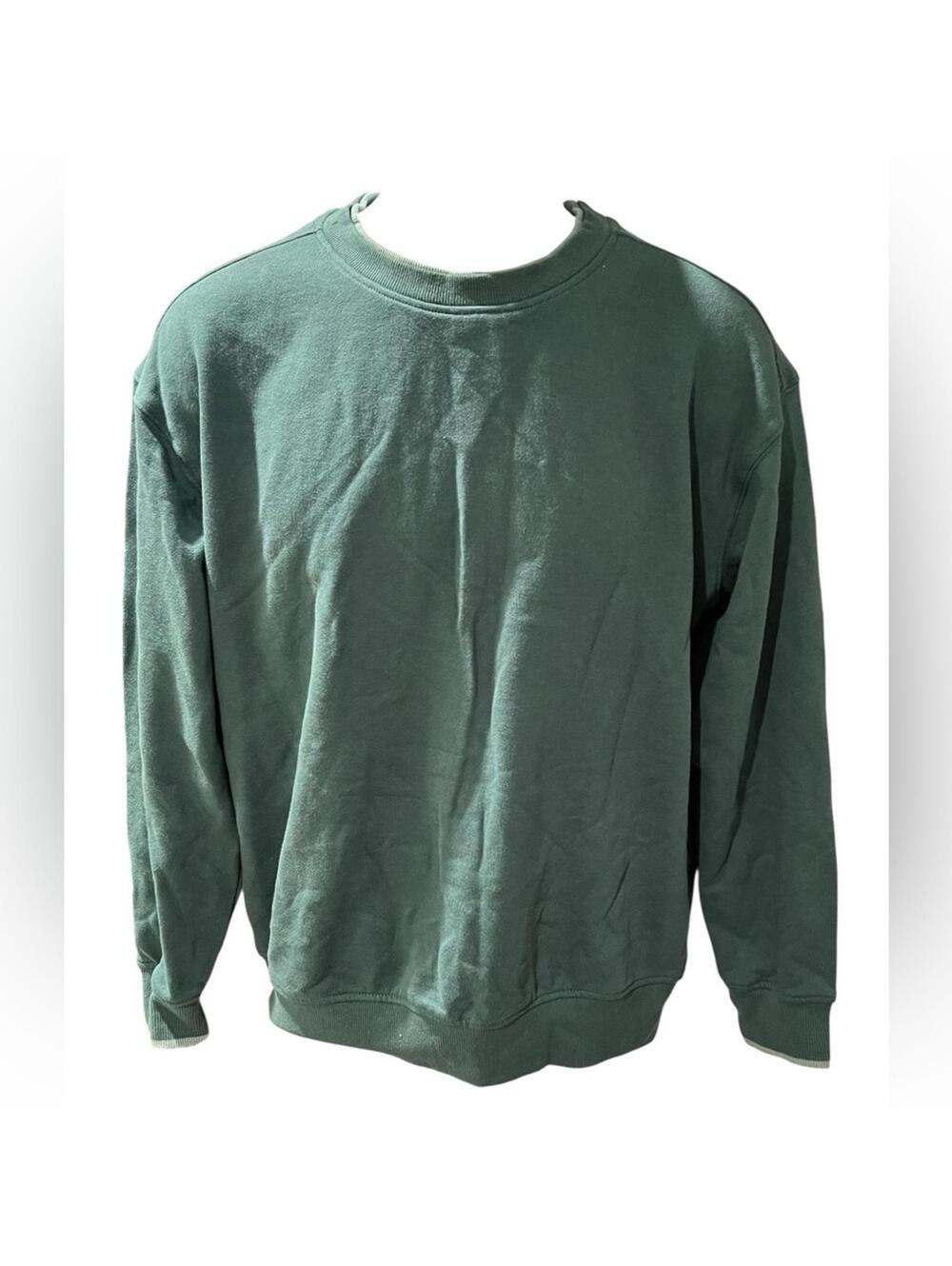 Goodfellow & CO Green 100% Cotton Crewneck Sweatshirt - Size S -